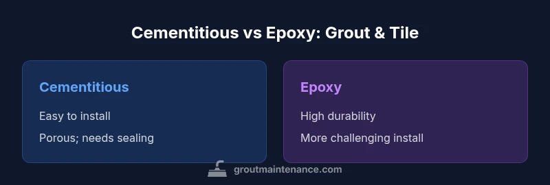 Comparison of cementitious vs epoxy grout for tile installations