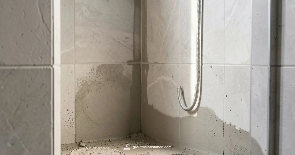 Shower During Grout Drying - Grout Maintenance