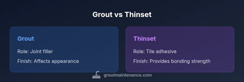 Comparison chart: grout vs thinset