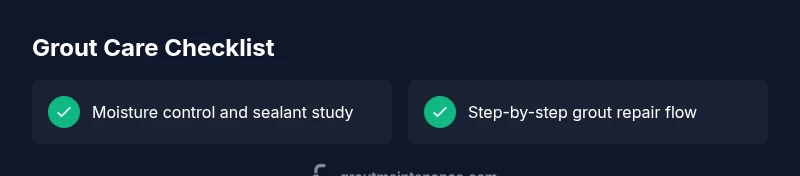 Tailwind infographic showing grout care steps