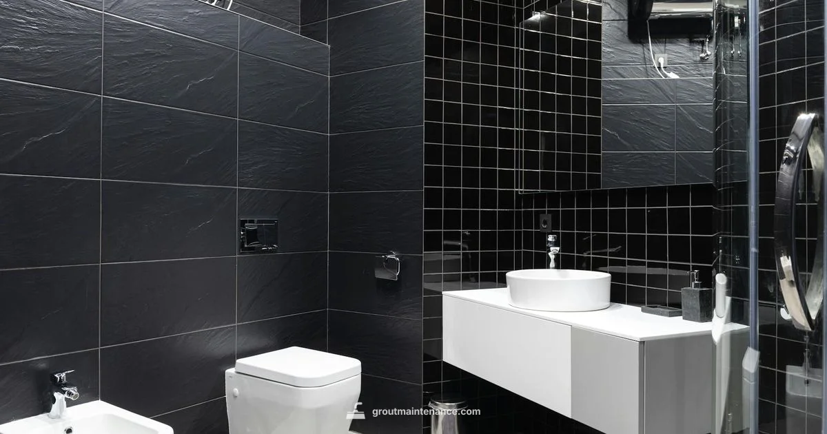 Black Grout Fix Black Grout Fix - Grout Maintenance