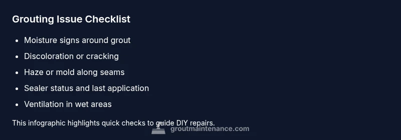 Checklist for diagnosing grouting issues