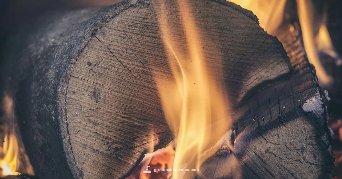 Over Grouted Fireplace Over Grouted Fireplace - Grout Maintenance