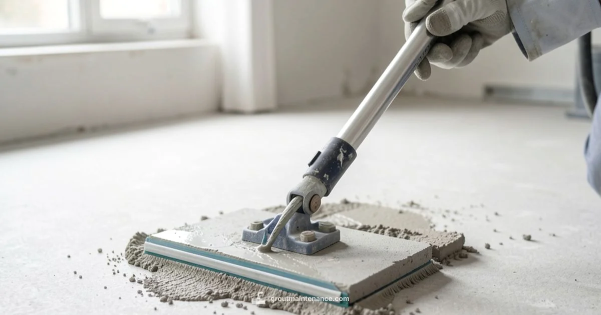 Grout Cleaning in Action - Grout Maintenance