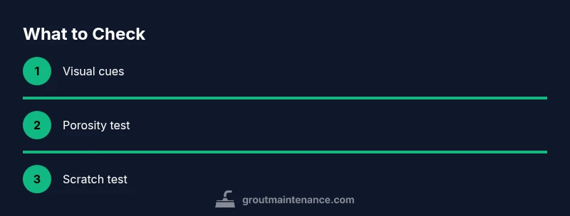 Process flow for identifying cement-based grout