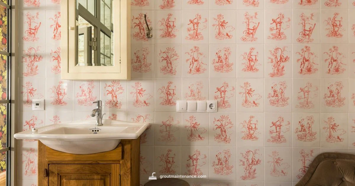 Antique White Grout Renewal - Grout Maintenance